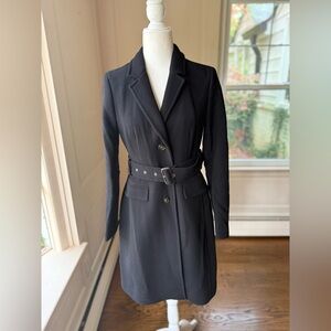 J. Crew Belted Lady Day Topcoat in Italian Double Cloth Wool